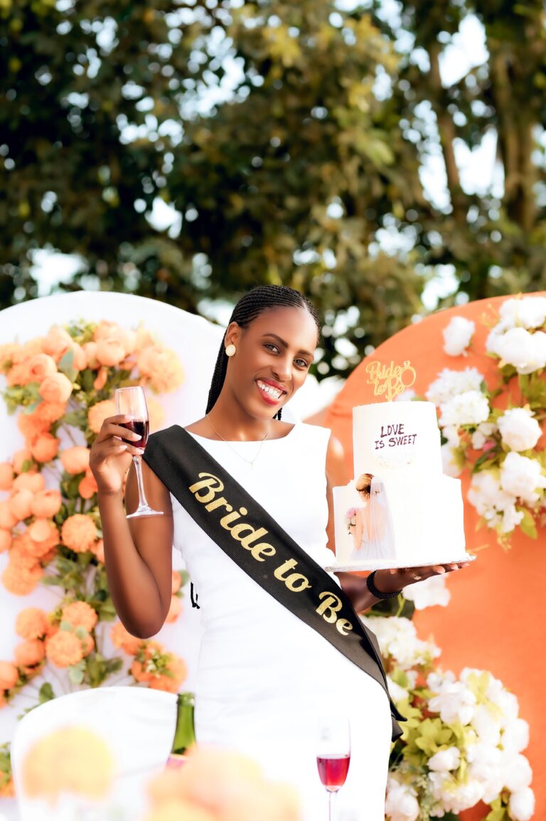 Bride enjoying a wellness-focused bridal shower celebration